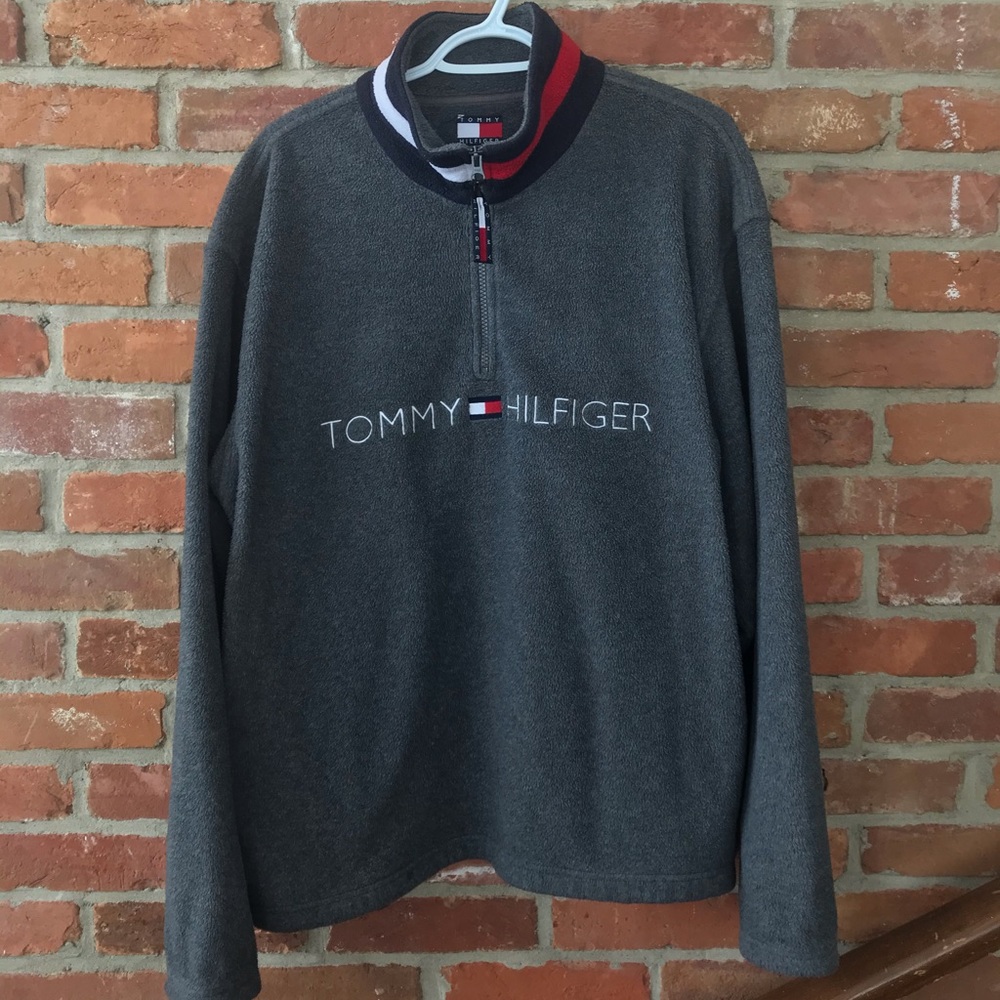 Large Tommy Hilfiger Quarter Zip Sweater